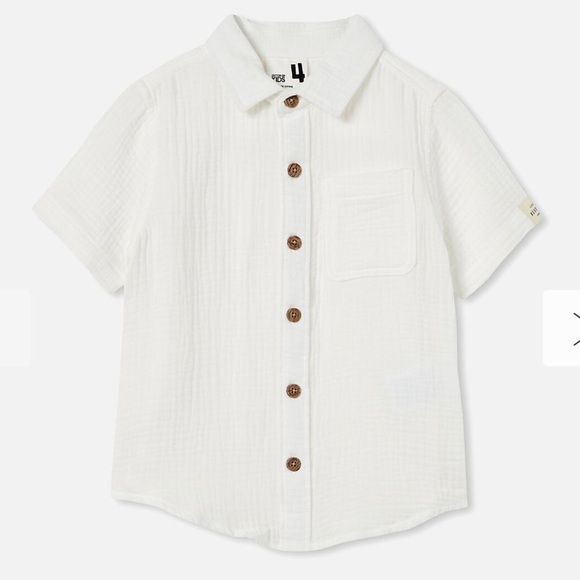 Cotton On NWT Resort Short Sleeve  Buttons down Shirt Size 2 - Picture 1 of 8